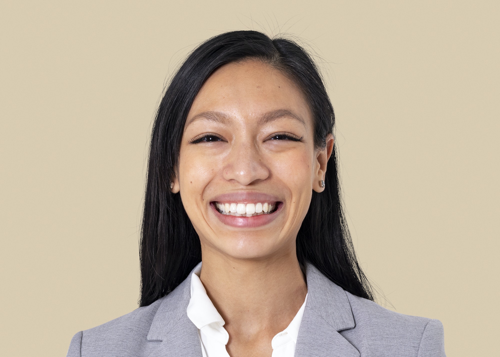 Happy business woman portrait, smiling face